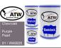 Preview: Chevrolet, Purple Pearl, 91 / WA9926: 500ml Lackdose + 500ml Klarlack + 250ml Härter - Set, von ATW Autoteile West.